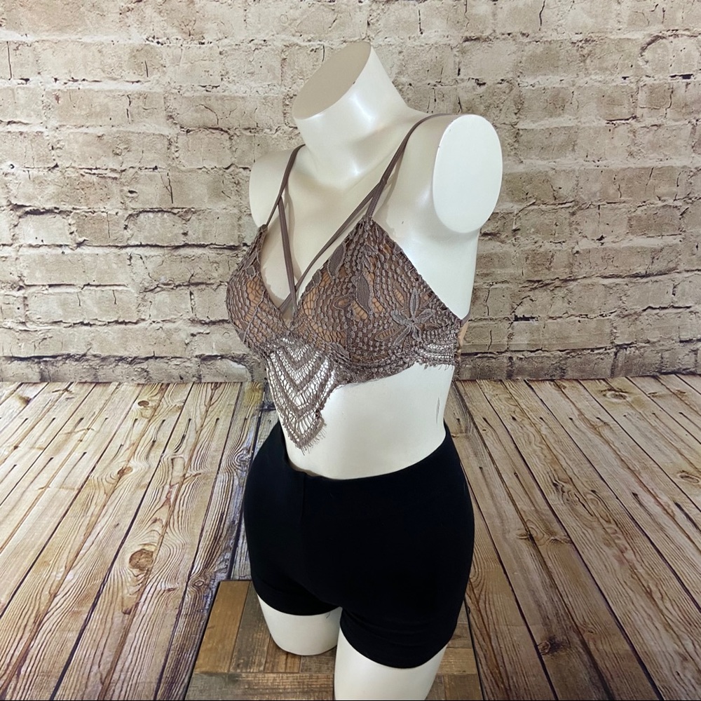 Express taupe adjustable strap bralette size small - Picture 11 of 12